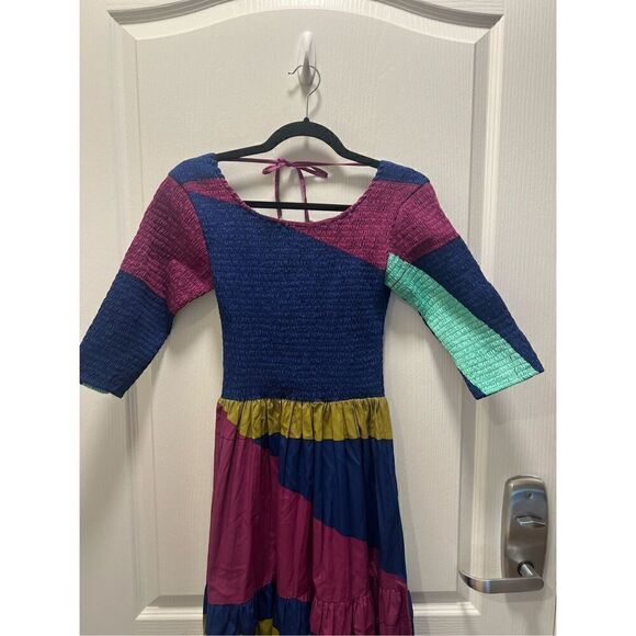 SWF 3/4 sleeves Maxi Dress Color: Reflections Wedding Guest size S NWT $409 - Picture 7 of 8